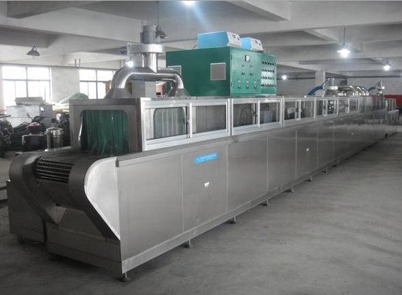 Through high pressure spray cleaning and drying line