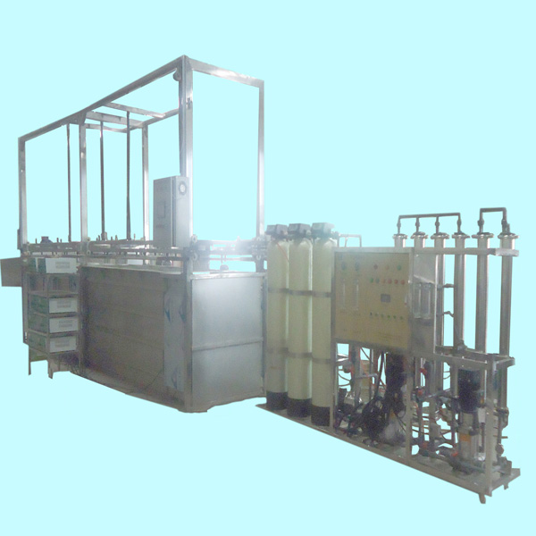 Full automatic vertical lifting type ultrasonic cleaning line